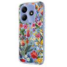 For Redmi Note 14 4G 164.84mm Flower Pattern Painted TPU Phone Case(lily) - 2