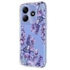 For Redmi Note 14 4G 164.84mm Flower Pattern Painted TPU Phone Case(Wisteria) - 2