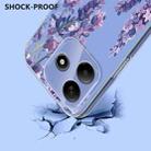 For Redmi Note 14 4G 164.84mm Flower Pattern Painted TPU Phone Case(Wisteria) - 3