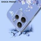 For Redmi Note 14 5G / Poco M7 Pro 5G Flower Pattern Painted TPU Phone Case(Violet) - 3