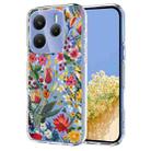 For Redmi Note 14 5G / Poco M7 Pro 5G Flower Pattern Painted TPU Phone Case(lily) - 1