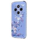 For Redmi 14C / Poco C75 Flower Pattern Painted TPU Phone Case(Violet) - 2