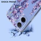 For Redmi A5 4G 171.7mm / Poco C71 4G Flower Pattern Painted TPU Phone Case(Wisteria) - 3