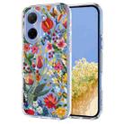 For Redmi A5 4G 173.3mm Flower Pattern Painted TPU Phone Case(lily) - 1