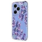 For Honor 400 Pro Global 160.8mm Flower Pattern Painted TPU Phone Case(Wisteria) - 2