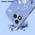 For Honor 400 Lite Global Flower Pattern Painted TPU Phone Case(Violet) - 3