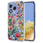 For Honor 400 Lite Global Flower Pattern Painted TPU Phone Case(lily) - 1