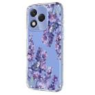 For Honor 400 Lite Global Flower Pattern Painted TPU Phone Case(Wisteria) - 2