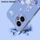 For Honor 400 Global 156.5mm Flower Pattern Painted TPU Phone Case(Violet) - 3