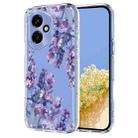 For Honor 400 Global 156.5mm Flower Pattern Painted TPU Phone Case(Wisteria) - 1