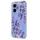 For Honor 400 Global 156.5mm Flower Pattern Painted TPU Phone Case(Wisteria) - 2