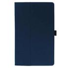 For Ulefone Tab A10 Pro 2-Folding Magnetic Shockproof Leather Tablet Case(Dark Blue) - 1