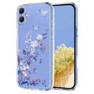 For Samsung Galaxy A06 4G / 5G Flower Pattern Painted TPU Phone Case(Violet) - 1
