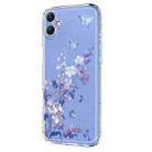 For Samsung Galaxy A06 4G / 5G Flower Pattern Painted TPU Phone Case(Violet) - 2