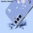 For Samsung Galaxy A16 4G / 5G Flower Pattern Painted TPU Phone Case(Violet) - 3
