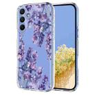 For Samsung Galaxy A16 4G / 5G Flower Pattern Painted TPU Phone Case(Wisteria) - 1
