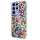 For Samsung Galaxy S23 Ultra 5G Flower Pattern Painted TPU Phone Case(lily) - 2