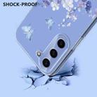 For Samsung Galaxy S24 FE 5G Flower Pattern Painted TPU Phone Case(Violet) - 3