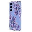 For Samsung Galaxy S24 FE 5G Flower Pattern Painted TPU Phone Case(Wisteria) - 2