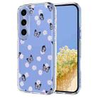 For Samsung Galaxy S24 5G / S25 5G Flower Pattern Painted TPU Phone Case(Little Butterfly) - 1