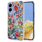 For Samsung Galaxy S25 Edge 5G Flower Pattern Painted TPU Phone Case(lily) - 1