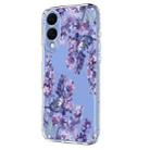 For Samsung Galaxy S25 Edge 5G Flower Pattern Painted TPU Phone Case(Wisteria) - 2