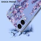 For Samsung Galaxy S25 Edge 5G Flower Pattern Painted TPU Phone Case(Wisteria) - 3