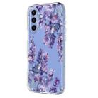 For Samsung Galaxy S25 FE 5G Flower Pattern Painted TPU Phone Case(Wisteria) - 2