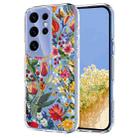 For Samsung Galaxy S25 Ultra 5G Flower Pattern Painted TPU Phone Case(lily) - 1