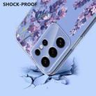 For Samsung Galaxy S25 Ultra 5G Flower Pattern Painted TPU Phone Case(Wisteria) - 3