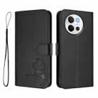 For vivo V40 Lite 5G / V30e 5G Litter Panda Embossing RFID Leather Phone Case with Lanyard(Black) - 2