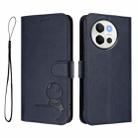 For vivo V40 Lite 5G / V30e 5G Litter Panda Embossing RFID Leather Phone Case with Lanyard(Blue) - 2