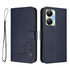 For vivo Y27 4G Litter Panda Embossing RFID Leather Phone Case with Lanyard(Blue) - 2