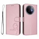 For vivo Y39 5G Litter Panda Embossing RFID Leather Phone Case with Lanyard(Pink) - 2