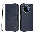 For vivo Y39 5G Litter Panda Embossing RFID Leather Phone Case with Lanyard(Blue) - 2