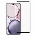 For Honor Magic7 Lite Full Glue 9H HD 3D Curved Edge Tempered Glass Film(Black) - 1