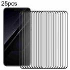 For Honor Magic7 RSR Porsche Design 25pcs Full Glue 9H HD 3D Curved Edge Tempered Glass Film(Black) - 1