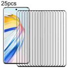 For Honor X9b 25pcs Full Glue 9H HD 3D Curved Edge Tempered Glass Film(Black) - 1