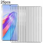 For Honor X40 25pcs Full Glue 9H HD 3D Curved Edge Tempered Glass Film(Black) - 1