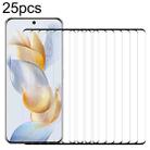 For Honor 400 Pro Global 160.8mm 25pcs Full Glue 9H HD 3D Curved Edge Tempered Glass Film(Black) - 1