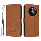 For Realme 12 Pro / 12 Pro+ / P1 Pro Litter Panda Embossing RFID Leather Phone Case with Lanyard(Brown) - 2
