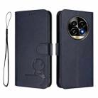 For Realme 13 Pro / 13 Pro+ Litter Panda Embossing RFID Leather Phone Case with Lanyard(Blue) - 2