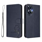 For Realme C55 / Narzo N55 Litter Panda Embossing RFID Leather Phone Case with Lanyard(Blue) - 2
