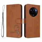 For Realme Narzo 80 Pro / 14 Pro Litter Panda Embossing RFID Leather Phone Case with Lanyard(Brown) - 2