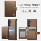 For Samsung Galaxy S24 FE 5G JEEHOOD J09 Buckle Card Bag MagSafe Magnetic Style RFID Leather Phone Case(Brown) - 2