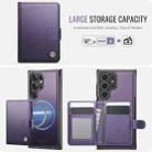 For Samsung Galaxy S25 Ultra 5G JEEHOOD J09 Buckle Card Bag MagSafe Magnetic Style RFID Leather Phone Case(Purple) - 2