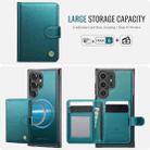 For Samsung Galaxy S25 Ultra 5G JEEHOOD J09 Buckle Card Bag MagSafe Magnetic Style RFID Leather Phone Case(Green) - 2