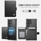 For Samsung Galaxy S25 Ultra 5G JEEHOOD J09 Buckle Card Bag MagSafe Magnetic Style RFID Leather Phone Case(Black) - 2