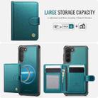 For Samsung Galaxy S23 5G JEEHOOD J09 Buckle Card Bag MagSafe Magnetic Style RFID Leather Phone Case(Green) - 2