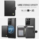 For Samsung Galaxy S21 Ultra 5G JEEHOOD J09 Buckle Card Bag MagSafe Magnetic Style RFID Leather Phone Case(Black) - 2